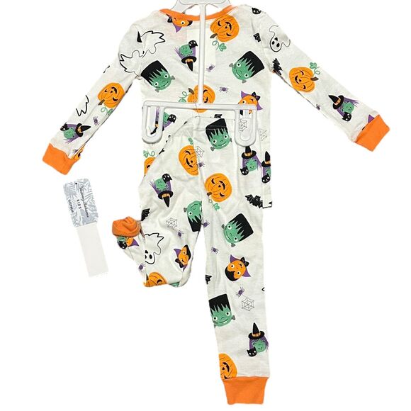 Tommy Bahama Boys 2T‎ Halloween Pumpkin Ghost Pajama Set NWT 100% Cotton - Picture 4 of 7